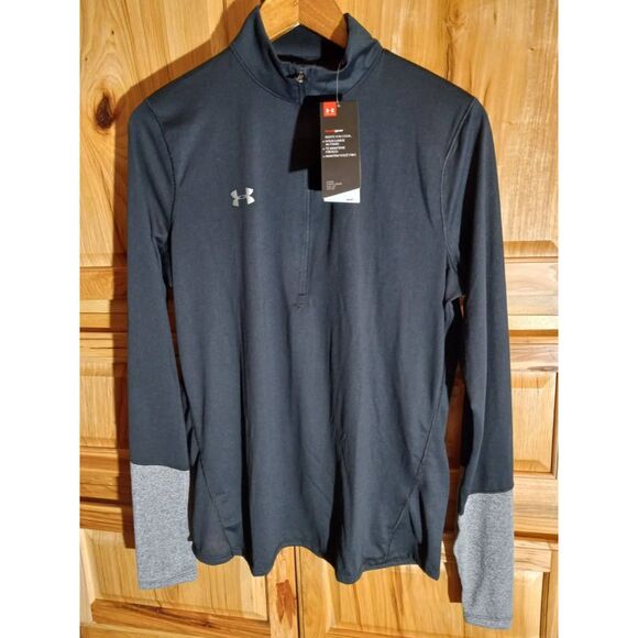 Under Armour HeatGear Quarter Zip – Women’s Large, Black, NWT - Picture 3 of 9